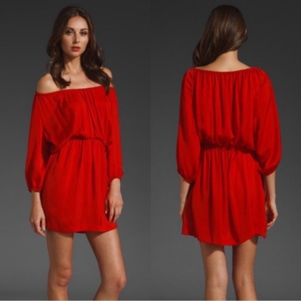 ♥️ Joie Off Shoulder Silk Mini Dress